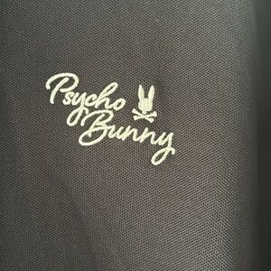Psycho Bunny Black Golf Polo Shirt Pima Cotton size 7 XLarge
